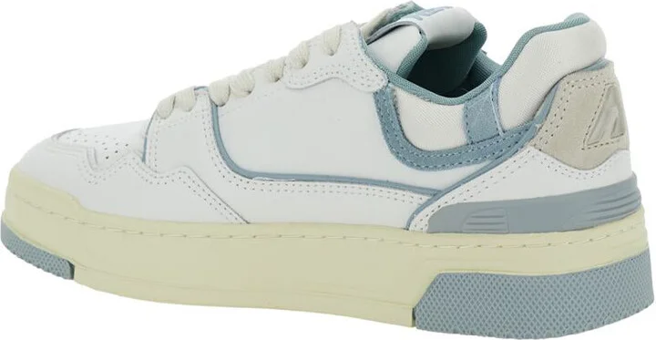 'Clc' White Sneakers With Logo Patch On The Tongue And Logo Print On The Heel In Leather Blend Woman - Image 3