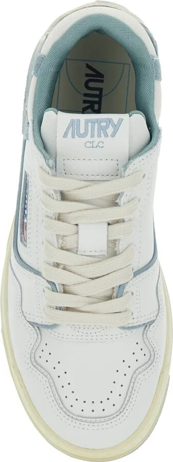 'Clc' White Sneakers With Logo Patch On The Tongue And Logo Print On The Heel In Leather Blend Woman - Image 4