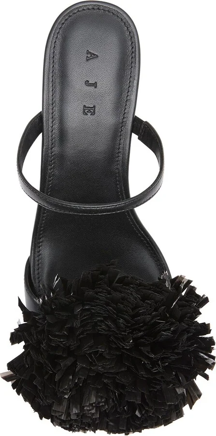 Clea Fringe Low Droplet Heel In Colour Black Size 36 - Image 4