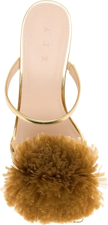 Clea Fringe Low Droplet Heel In Colour Gold Size 37 - Image 4