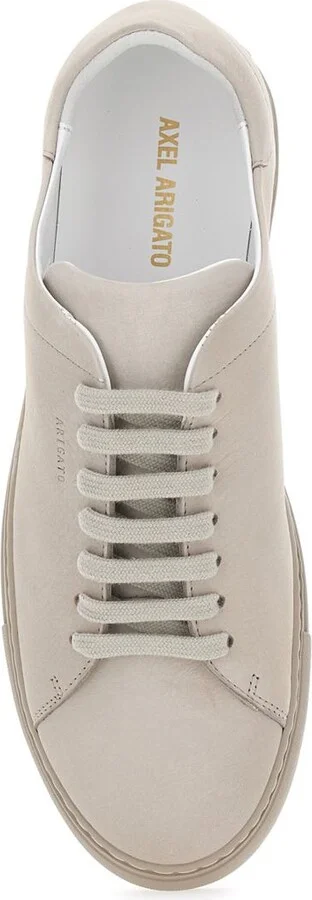 'Clean 90' Beige Low Top Sneakers With Logo Lettering On The Side In Leather Man - Image 4