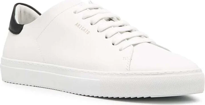 'Clean 90 Contrast' White Low Top Sneakers With Laminated Logo In Leather Man - Image 2