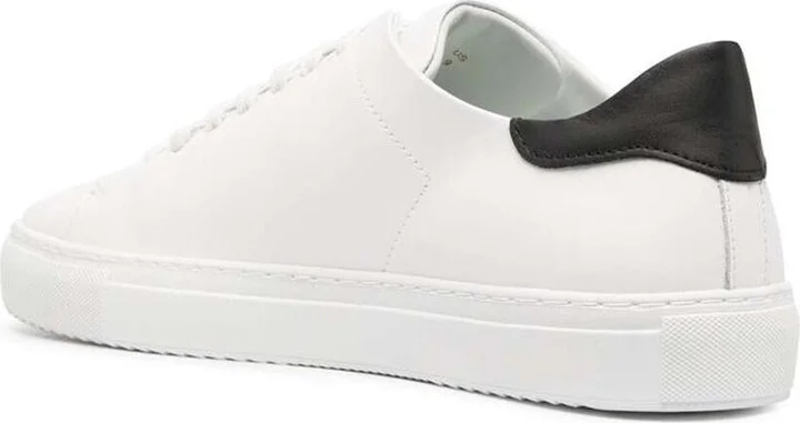 'Clean 90 Contrast' White Low Top Sneakers With Laminated Logo In Leather Man - Image 3