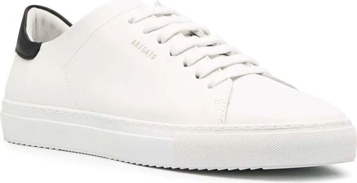'clean 90 Contrast' White Low Top Sneakers With Laminated Logo In Leather Man - Image 2