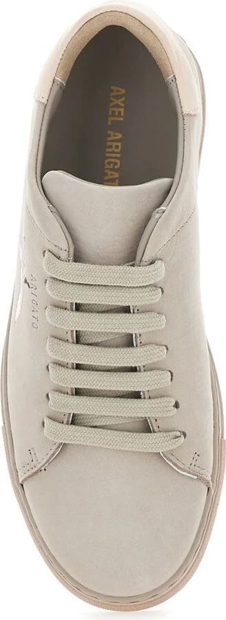 'Clean 90' Grey Low Top Sneakers With Logo Embroidery On The Side In Leather Woman - Image 4