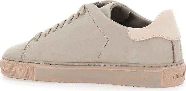 'clean 90' Grey Low Top Sneakers With Logo Embroidery On The Side In Leather Woman - Image 3