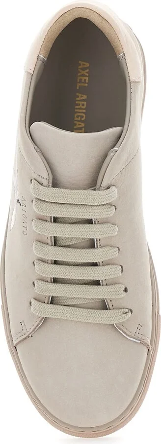 'clean 90' Grey Low Top Sneakers With Logo Embroidery On The Side In Leather Woman - Image 4