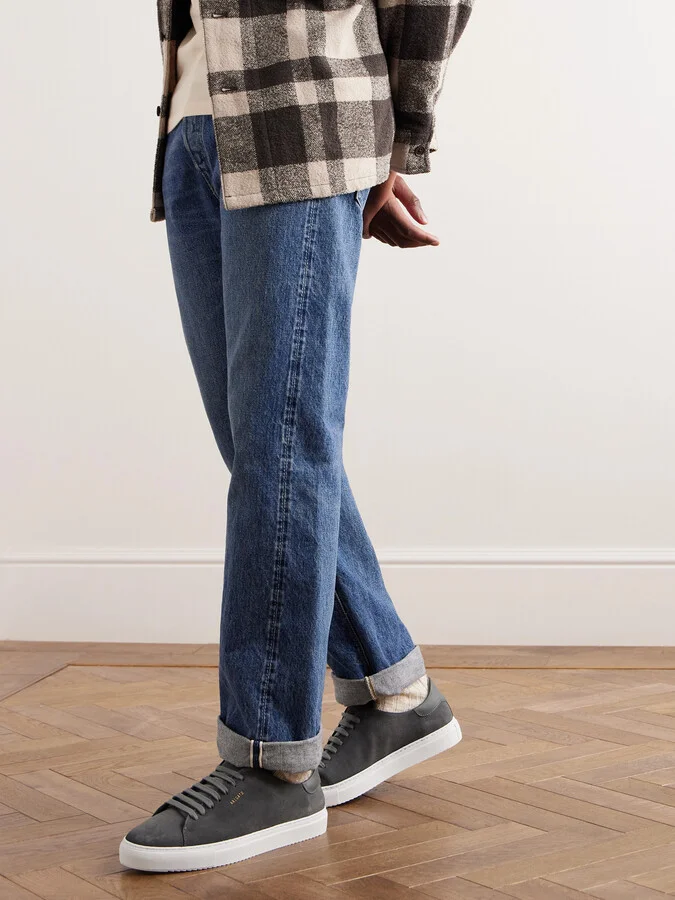 Clean 90 Leather-Trimmed Suede Sneakers - Image 2
