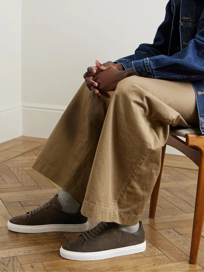 Clean 90 Leather-Trimmed Suede Sneakers - Image 2