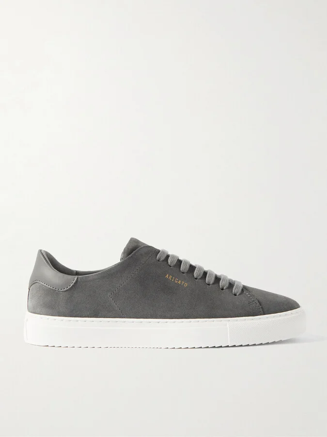 Clean 90 Leather-Trimmed Suede Sneakers