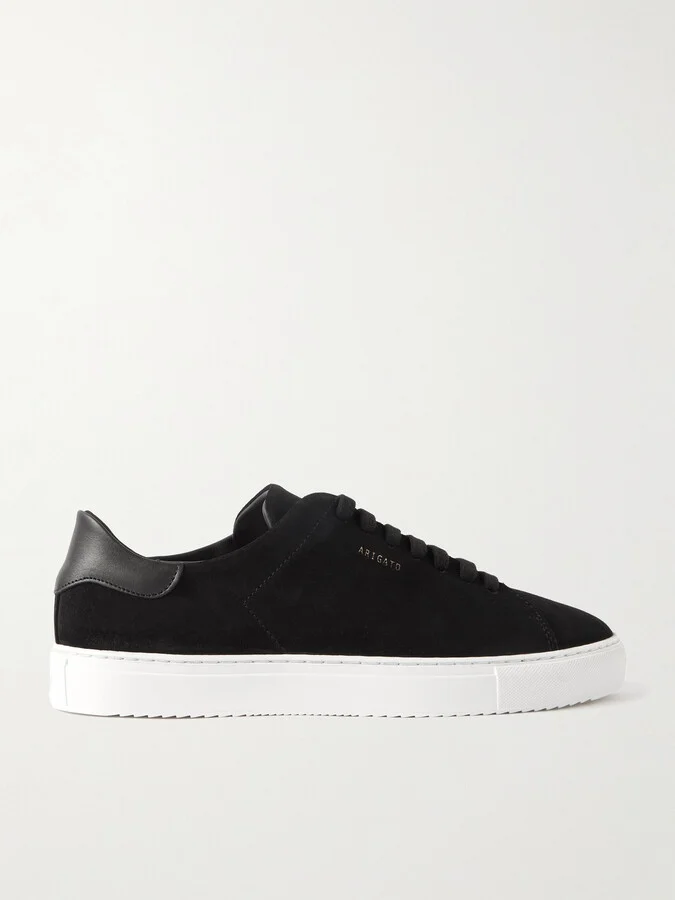 Clean 90 Leather-Trimmed Suede Sneakers
