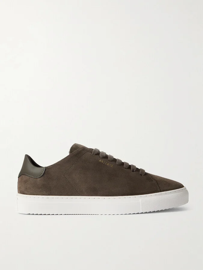 Clean 90 Leather-Trimmed Suede Sneakers