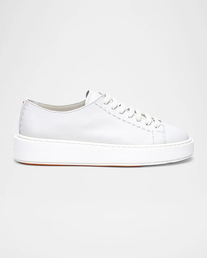Clean Low-Top Leather Sneakers