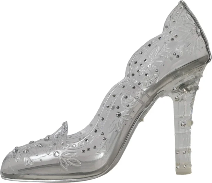 Clear Floral Crystal Heels CINDERELLA Women's Shoes (Pre-Owned) - Image 5