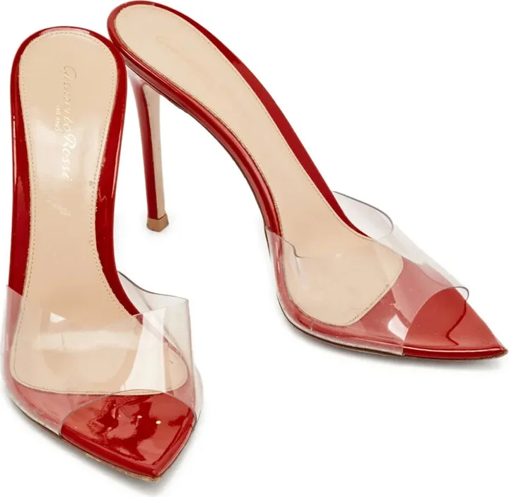 Clear Panel Pointed-Toe Heels - Image 5