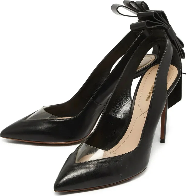 Clear-Panelled Pointed-Toe Heels - Image 3