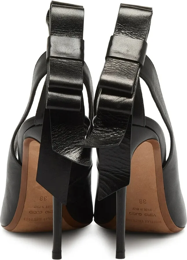 Clear-Panelled Pointed-Toe Heels - Image 4