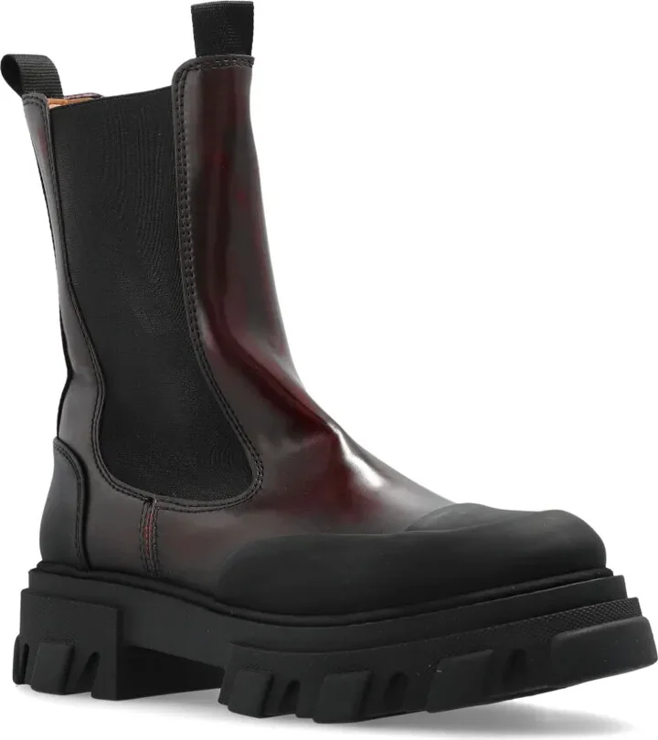 Cleated faux-leather chelsea boots - Image 4