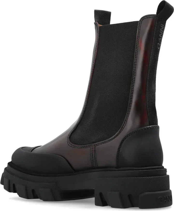 Cleated faux-leather chelsea boots - Image 5