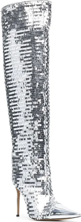 Clem sequinned knee-high boots - Image 2