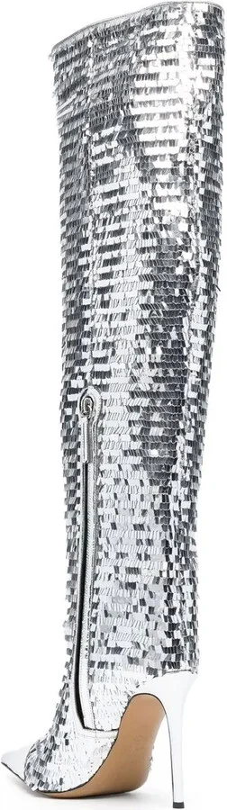 Clem sequinned knee-high boots - Image 3