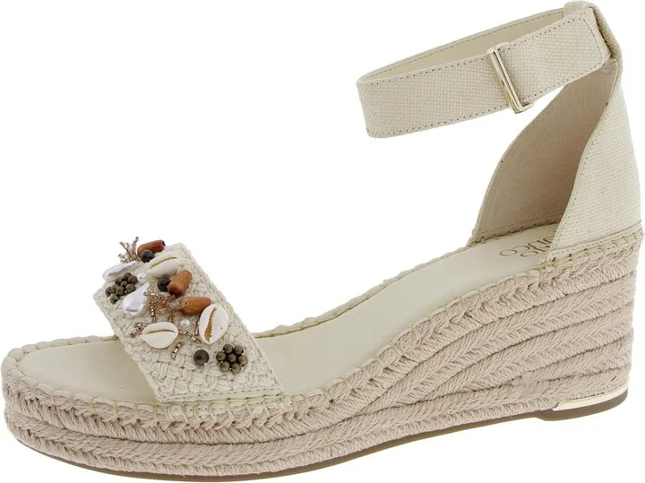Clemens Womens Solid Leather Platform Sandals