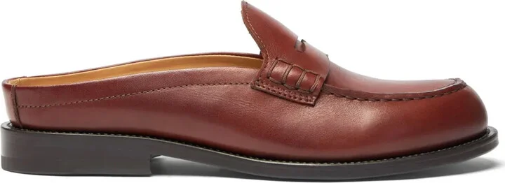 Clementina leather mules