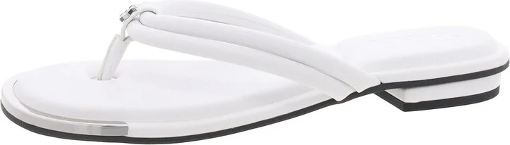 Clemmie Womens Embellished Manmade Flip-Flops