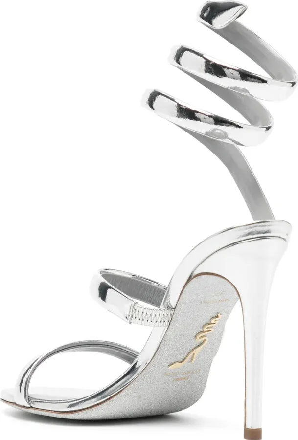 Cleo 100mm leather sandals - Image 3