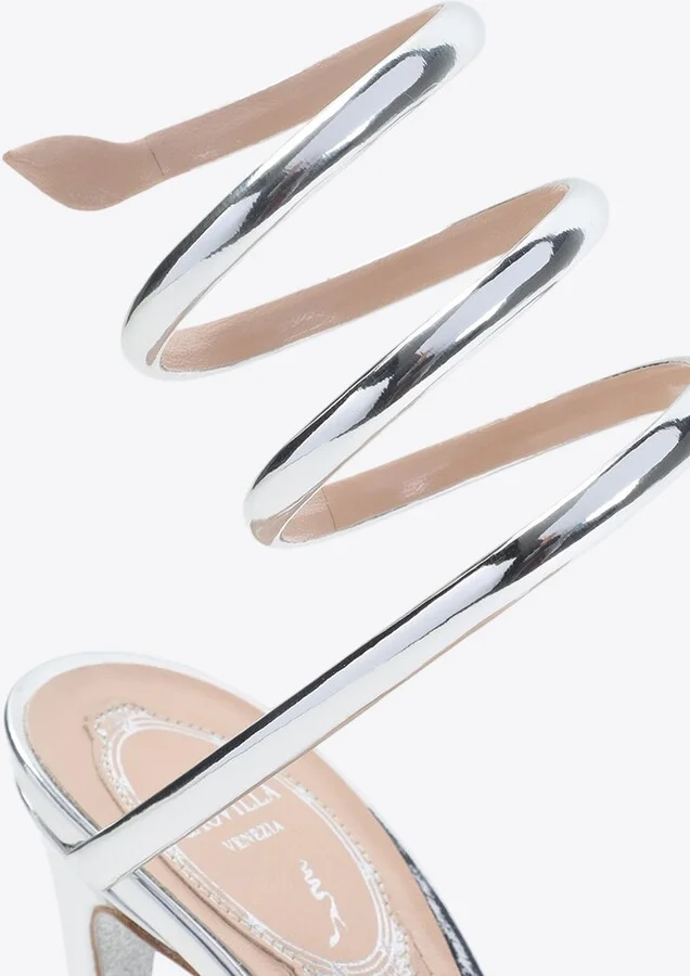 Cleo 105 Metallic Leather Sandals - Image 3