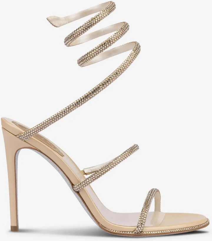 Cleo 105 Wraparound Satin Sandals