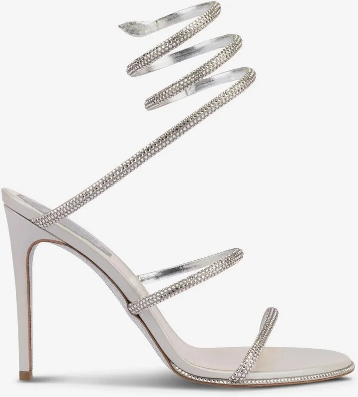 Cleo 105 Wraparound Satin Sandals