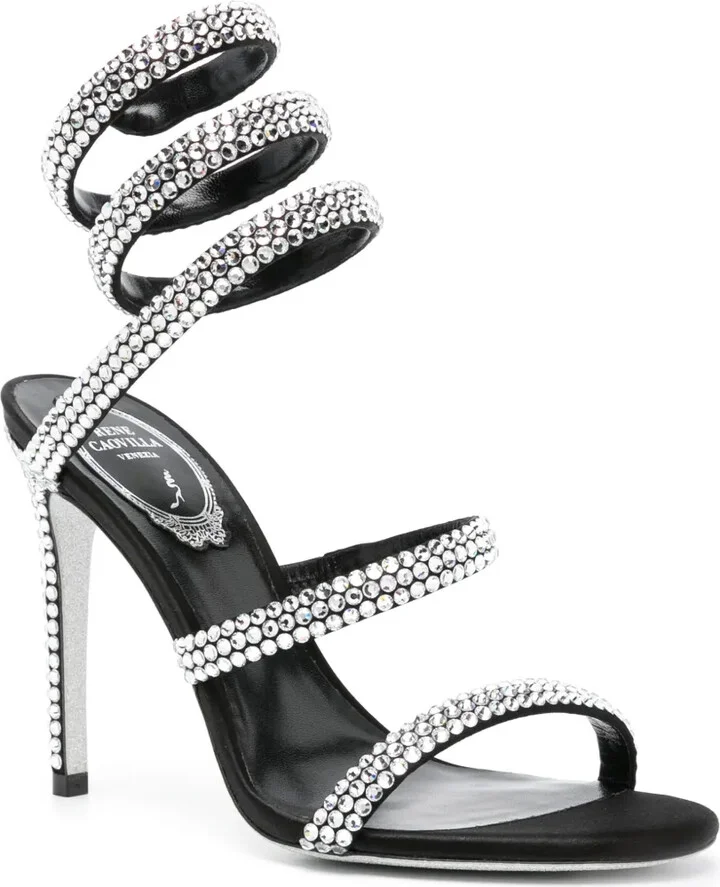 Cleo 105mm rhinestone-embellished sandals - Image 2