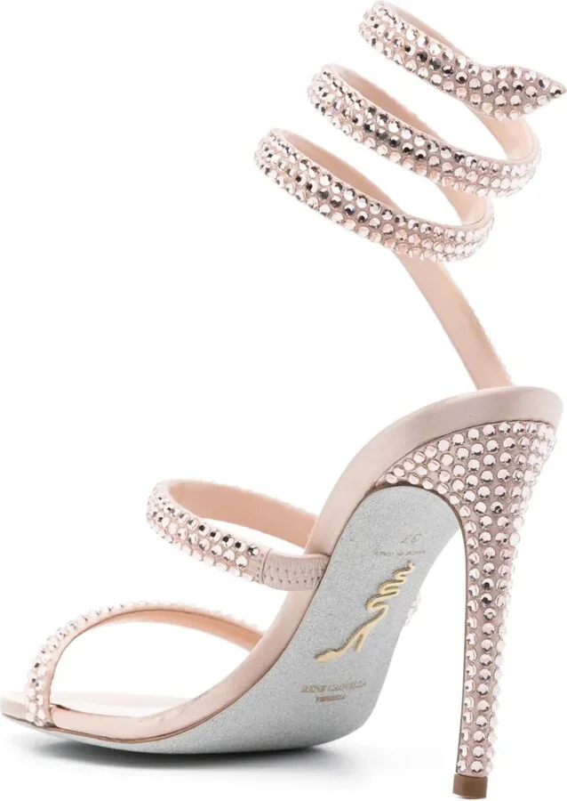 Cleo 105mm rhinestone-embellished sandals - Image 3