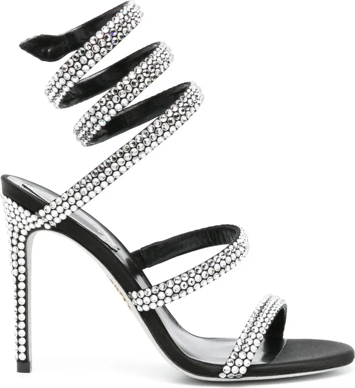 Cleo 105mm rhinestone-embellished sandals