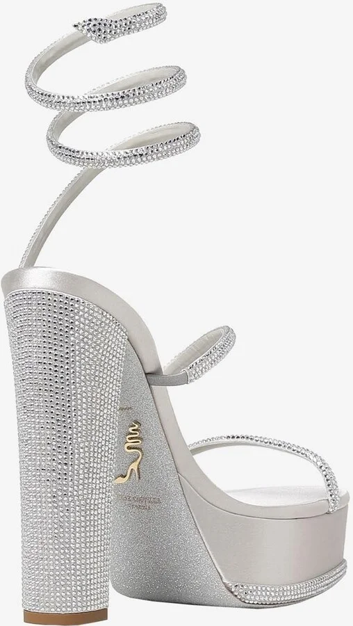 Cleo 130 Crystal-Embellished Platform Sandals - Image 2