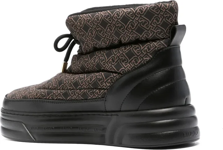 Cleo 50mm padded flatform boots - Image 3