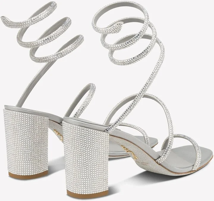 Cleo 80 Crystal Embellished Sandals - Image 2