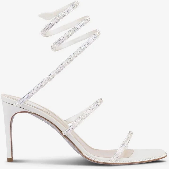 Cleo 80 Crystal-Embellished Sandals