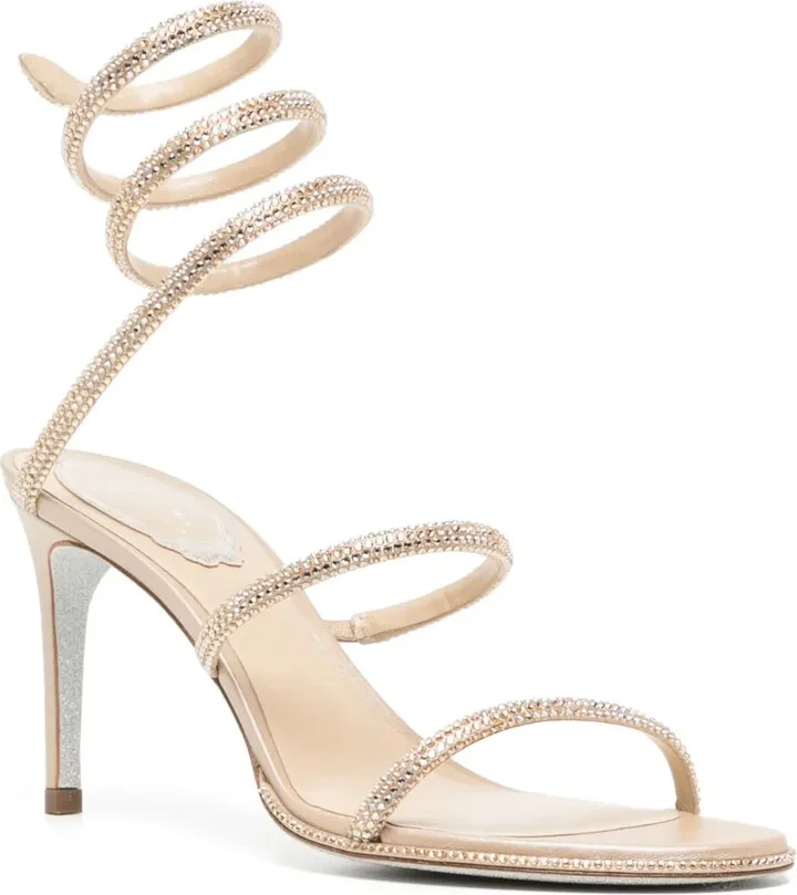 Cleo 80mm rhinestone-embellished sandals - Image 2