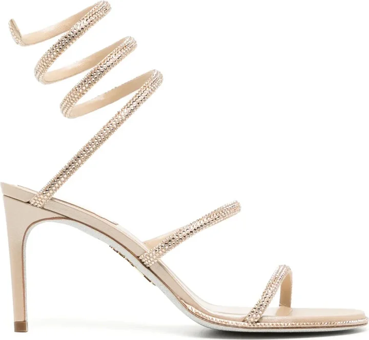 Cleo 80mm rhinestone-embellished sandals