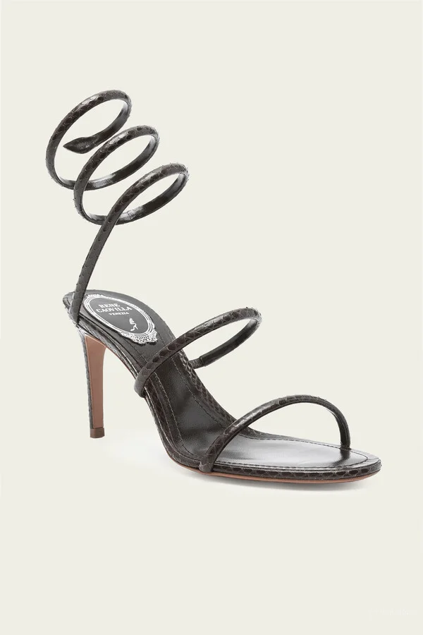 Cleo Ayers Leather Sandal 80 in Brown - Image 2