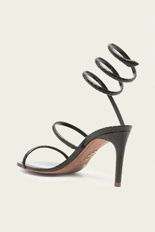 Cleo Ayers Leather Sandal 80 in Brown - Image 3