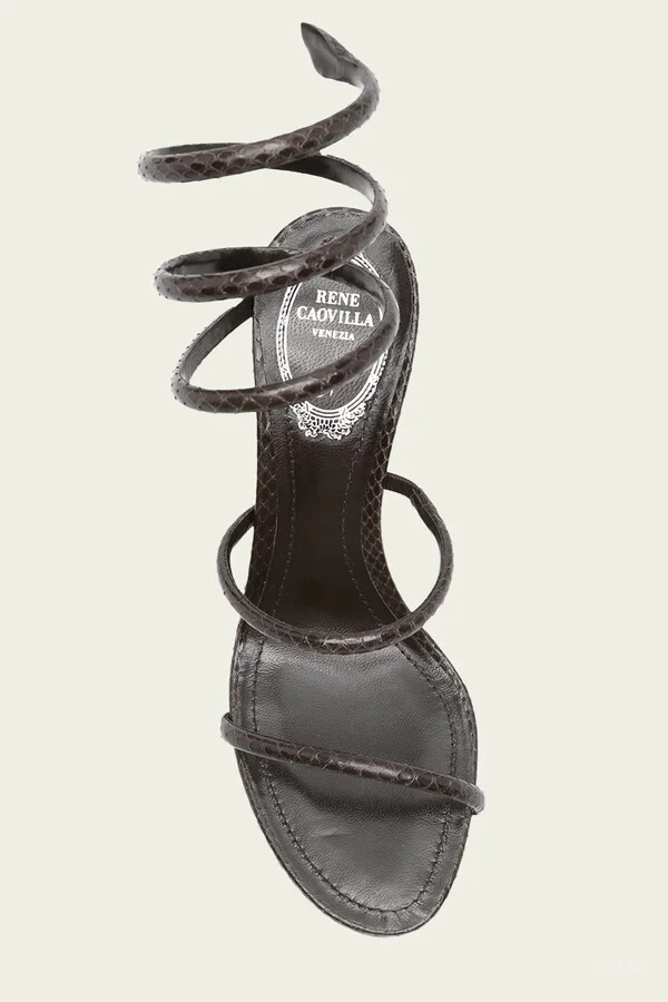 Cleo Ayers Leather Sandal 80 in Brown - Image 4