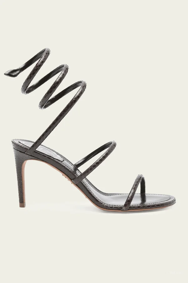 Cleo Ayers Leather Sandal 80 in Brown