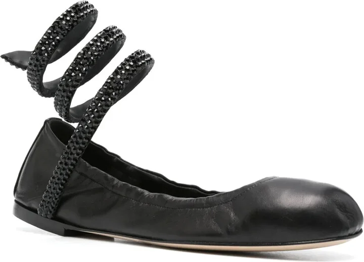 Cleo crystal-embellished ballerina shoes - Image 2