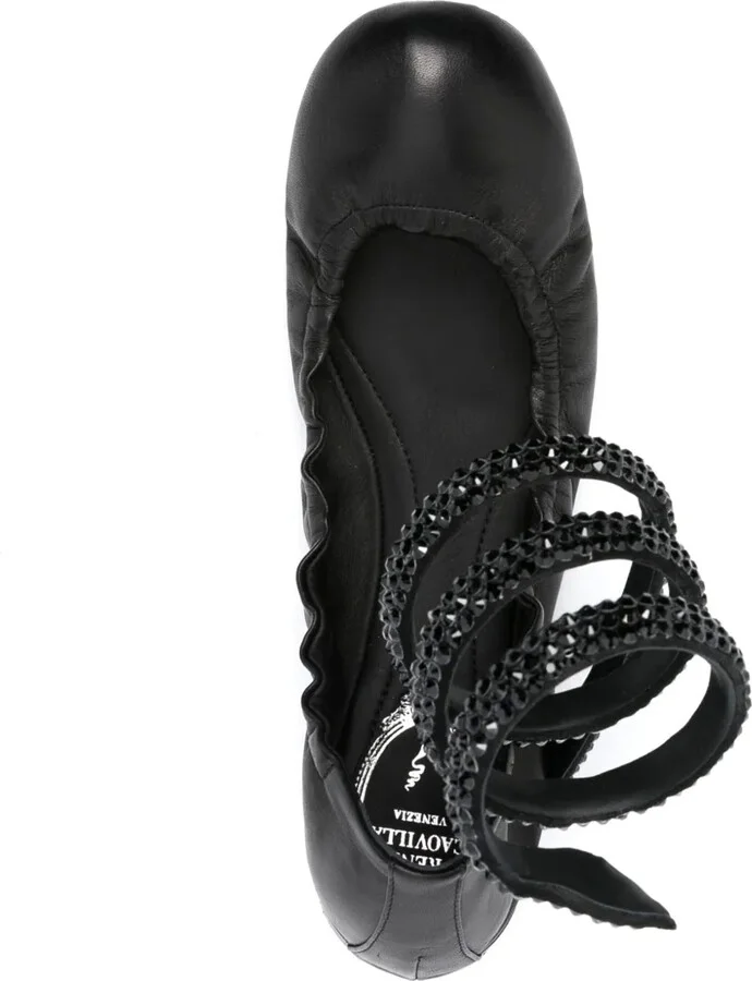Cleo crystal-embellished ballerina shoes - Image 4