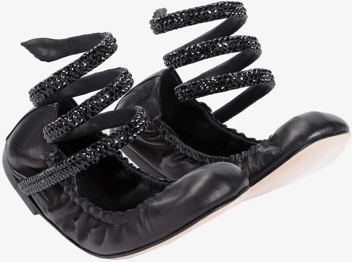 Cleo Crystal-Embellished Ballet Flats - Image 2
