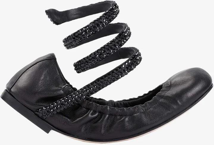 Cleo Crystal-Embellished Ballet Flats