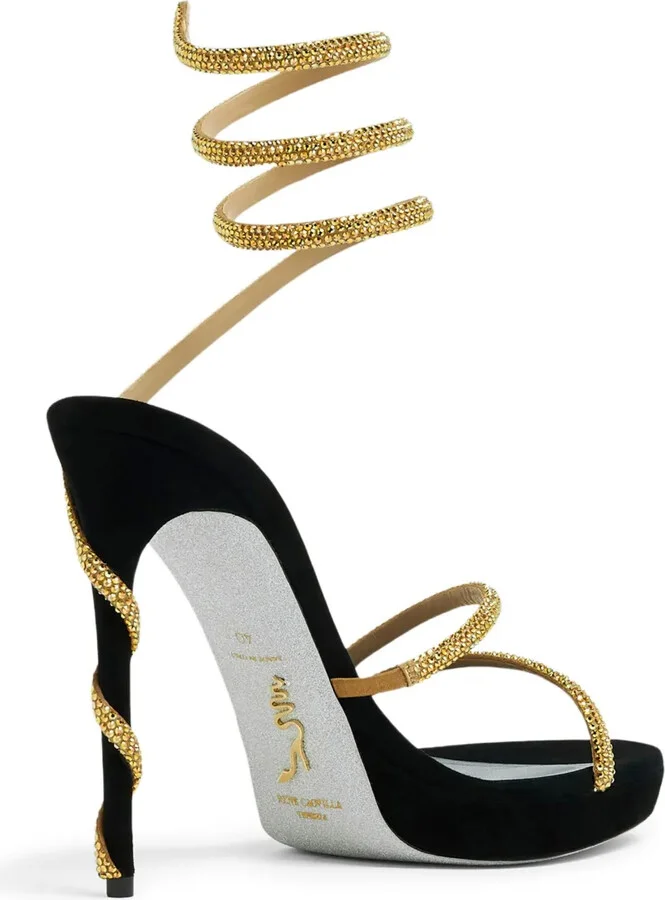 Cleo crystal-embellished sandals - Image 3